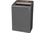Rubbermaid Recyclingstation Configure, für Bioabfall, mit Magnetverbindung, B 495 x T 610 x H 975 mm, 125 l, braun
