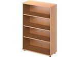 Schäfer Shop Genius Regal TETRIS WOOD, 4 OH, Höhe inkl. Gleiter, B 1000 mm, Buche-Dekor