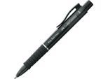 Kugelschreiber Faber-Castell Poly Ball View, Schreibfarbe blau, Strichbreite 0,6 mm, dokumentenecht, auswechselbare Mine, Gummigriff, schwarz