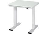 Arbeitstisch Serie adlatus 300, Melamin-Platte, B 750 x T 800 x H 750 - 1120 mm
