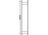 Regalsystem R 3000, Rahmen, H 2967 x T 400 mm
