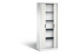 C + P Rollladenschrank Omnispace, 5 OH, abschließbar, B 800 x T 420 x H 1980 mm, Stahl/Kunststoff, verkehrsweiß
