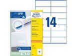 AVERY Zweckform Universal-Etiketten 3477, ultragrip, 105 x 41 mm, 1400 Stück