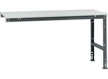 Manuflex Ansatztisch UNIVERSAL Standard, Tischplatte Melamin, 1750x1000, anthrazit