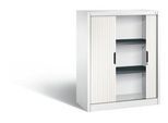 C + P Rollladenschrank Omnispace, 3 OH, abschließbar, B 1000 x T 420 x H 1230 mm, Stahl/Kunststoff, verkehrsweiß