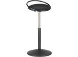 Stehhocker ROVO SOLO mit Ring, 3D-Gestrick, schwarz/schwarz