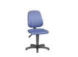Arbeitsdrehstuhl Unitec, Stoffpolster, Gleiter, Visa mittelblau