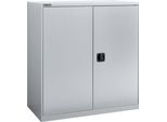 Flügeltürenschrank Schäfer Shop Select MS-i 12409, Stahlblech, B 950 x T 400 x H 1215 mm, 3 OH, Weißaluminium, bis 150 kg
