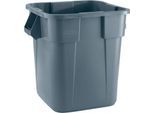 Rubbermaid Abfallbehälter Brute, eckig, L 550 x B 550 x H 572 mm, 105 l, Kunststoff, grau