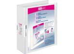 VELOFLEX Ringbuch VELODUR, DIN A4, 4-Ring-Mechanik, Rückenbreite 70 mm, weiß