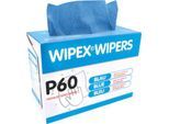 Reinigungstücher WIPEX®-WIPERS, Z-Faltung, universell in der Industrie einsetzbar, Tuchgröße ca. 230 x 420 mm, blau, Box mit 125 Tüchern