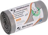 Deiss FIRST PLUS Müllbeutel, mit Tragegriff, LDPE, 14 µm, grau, B 500 x H 600 mm, 30 Liter, 1800 Stück