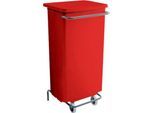 Abfallbehälter Conticolor, mit Pedal, Inhalt 110 Liter, rot