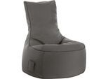Sitzsack swing scuba®, 100% Polyester, abwaschbar, B 650 x T 900 x H 950 mm, anthrazit