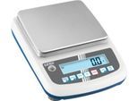 KERN & Sohn Präzisionswaage mit LCD-Display, Umschaltfunktion, Justierprogramm CAL, Wägefläche 190×180 mm, Wägebereich 6000 g, Ablesbarkeit 0,1 g