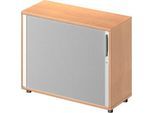 Schäfer Shop Genius Querrollladenschrank TETRIS WOOD, 2 OH, B 1000 mm, Höhe inkl. Gleiter, Buche-Dekor