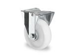 CASCOO Bockrolle N0N0, mit Rad-ø 150 mm x B 50 mm, Polyamid-Felge, Polyamid-Lauffläche, natur/weiß, Rollenlager, bis 300 kg