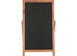 Update Display Kreidetafel Aufsteller FLOOR, klappbare Rückenstütze, beschriftbar, MDF, Buche, B 440 x H 1370 mm