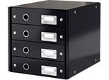 LEITZ® Click + Store, 4 Schubladen, flach, schwarz