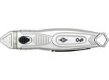 Sicherheitsmesser WEDO®, ergonomisch, verdeckte Klinge, Schnitttiefe 6 mm, für Rechts- & Linkshänder geeignet, silber