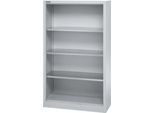 Schäfer Shop Select Regalschrank MS, 4 OH, B 950 x T 400 x H 1584 mm, Stahlblech, Weißaluminium