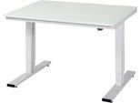 Arbeitstisch Serie adlatus 300, Melamin-Platte, B 1250 x T 1000 x H 720 - 1120 mm
