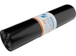 Deiss PREMIUM PLUS® Abfallsäcke, Recycling-LDPE, reißfest, B 700 x H 1100 mm, 120 liter, 34 µm, schwarz, 250 Stück