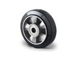 CASCOO Einbaurad BAF4, mit Rad-ø 200 mm x B 50 mm, Aluminium-Felge, Elastik-Lauffläche, schwarz, Doppelkugellager, bis 500 kg