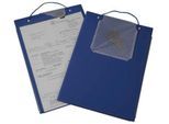 EICHNER Auftragstasche Edge, für DIN A4 Dokumente, Schlüsselfach, B 230 x T 5 x H 330 mm, 10 Stück, blau