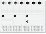 Schreibtischunterlage Sigel Wochenplan 2-Jahreskalendarium, A3, Papier, 30 Blatt, To-Do-Liste uvm., s/w