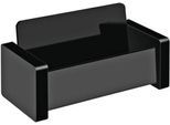 Visitenkartenständer WEDO Black Office, schwarz mattiert/glänzend