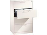 Hängeregistraturschrank ASISTO C 3000, 4 Schubladen, 2-bahnig, B 800 mm, weiß/weiß