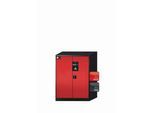 Chemikalienschrank asecos CS-CLASSIC, Flügeltüren, Front Verkehrsrot, B 810 x T 520 x H 1105 mm