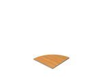 Schäfer Shop Select Verkettungsplatte Moxxo IQ, 90°, Viertelkreis, B 800 x T 800 mm, Buche-Dekor