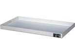 Bauer Kleingebindewanne KGW 2 V4A, ohne Lochblechrost, L 940 x B 470 x H 60 mm, 25 L, 150 kg, Edelstahl 1.4571, Silber