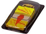 Post-it Index Streifen Standard 680-31, gelb mit Unterschrift