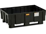 EURO-Auffangwanne 250/2 CEMO, Polyethylen, mit 2 Kufen, mit Zulassung, B 1205 x T 805 x H 430 mm, ohne Gitterrost