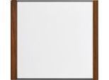 moedel Türschild LMH, Aluminium- und Holzrahmen, Holzart wählbar, Polyester-Abdeckung, Klebemontage, B 159,5 x H 150,5 mm, schwarz/Nussbaum