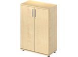 Schäfer Shop Pure Flügeltürenschrank Proplana, 3 Ordnerhöhen, Breite 800 mm, abschließbar, Ahorn-Dekor