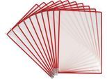 Sichttafel Tarifold Easy Load Pro, DIN A4, 10 St., Eckverschluss, Metalldrehzapfen, rot