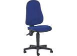 Topstar Bürostuhl Point 600, Permanentkontakt-Mechanik, ohne Armlehnen, Muldensitz, blau