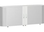 Querrollladenschrank Alicante, B 2000 x T 400 x H 828 mm, lichtgrau