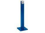 Ascher-Standsäule SG 105E, eckig, enzianblau