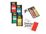 Post-it® Index I680-P6 Haftstreifen, farbsortiert, 25,4 x 43,2, 4 x 50 Stück + gratis Indexpfeile