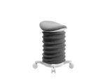 Topstar Hocker SITNESS 4D, ergonomisch, aktives Sitzen, gepolsterter Sattelsitz, höhenverstellbar, um 360° drehbar, Tragegriff, Rollen, papyrusweiß/schwarz