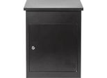 Paketbox Phoenix PB0580, Volumen 61 l, wetterfest, Smart System, Diebstahlsicherung, Schlüsselschloss, B 440 x T 350 x H 580 mm, Stahl, schwarz