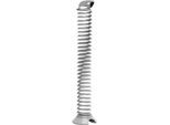 Kabelspirale, Ausziehhöhe 1300 mm, Ø 90 mm, vertikal bis zum Boden, universell, Kunststoff, silbergrau