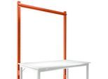 Aufbauportal, Grundtisch STANDARD Arbeitstisch-/Werkbanksystem UNIVERSAL/PROFI, 1500 mm, rotorange