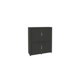 Rollladenschrank, 4 OH, 2teilig, ohne Mitteltrennwand, B 1350 mm, graphit