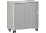 Querrollladenschrank PALENQUE, B 800 x T 400 x H 791 mm, lichtgrau